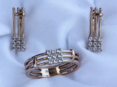 фото Xuping Комплект (серьги-кольцо ) - (артикул - 18ks08800-ZZ1288)