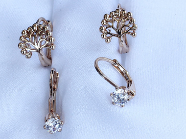 фото Xuping Серьги 2 пары  - (артикул - 18e01900-ZZ3719)